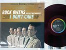 BUCK OWENS & HIS BUCKAROSS I DON'T CARE CAPITOL CP 7189 Japan Red Vinyl VINYL LP