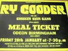 RY COODER RARE CONCERT POSTER FRIDAY 28th JANUARY 1977 BIRMINGHAM ODEON THEATRE