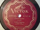 ANDRES SEGOVIA Fandanguillo/Tremolo Study VICTOR RED SEAL 6767 12