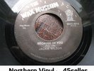 ? JACKIE WILSON 'Because Of You' Northern Soul 45 HEAR