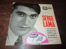 serge lama rare ep les ballons rouges  dedicacé etiquette olympia