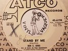 Soul 45 BEN E. KING Stand By Me ATCO (USA, 1961) promo copy, company sleeve