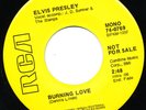 Elvis Presley 45 PROMO YELLOW LABEL 74-0769 Burning Love IT'S A MATTER OF TIME