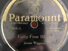 Paramount 12860 James Wiggins Forty-Four Blues Blind Leroy Garnet On Piano VV+