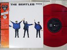 BEATLES HELP EMI/ODEON EAS-70134 Japan OBI MONO CLEAR RED VINYL VINYL LP