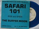 HEAR Bob & Sheri 45 Surfer Moon/Humpty Dumpty RE Brian Wilson Beach Boys blue