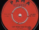 60s 70s Skinhead Reggae MONTY MORRIS say what Rare 1968 UK Pama 7