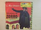 Walt Disney's ADVENTURES OF ZORRO Golden Records 45 RPM 50s
