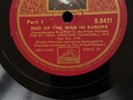 HMV B.9421 Churchill Speech 'End Of The War In Europe' Near Mint
