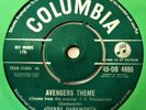 JOHNNY DANKWORTH Avengers Theme VINYL 45 Cult TV Jazz RARE Columbia Record 1961