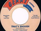 Rosco Robinson That's Enough Northern Soul Gerri Records