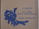 Coffret 3 LPs box Henri HONEGGER / Bach Suites pour violoncelle / Valois CMB 22