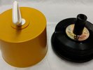 Vintage Yellow Disk-Go-Case 45 Record Case W/ 25 Records - Nice Case & Music
