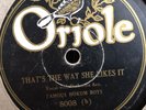 FAMOUS HOKUM BOYS ORIOLE 8008 BLUES 78 RPM V+