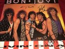 Bon Jovi 12’ Signed Vinyl, Inc 5, Tico Torres, Richie Sambora, Jon