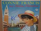 Connie Francis Sings Italian Favorites hand signed autographed vinyl LP record