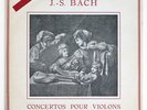 LILIANE GARNIER J.S.Bach violin concertos french CND S-51 & S-52 STEREO 2 LP