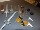 Power Rangers -Lot armes : pistolets, épées, missiles