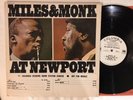 MILES & MONK - AT NEWPORT - COLUMBIA WHITE LABEL PROMO LP davis thelonious VG+