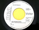 ELVIS PRESLEY(45 RPM - ITALY) 45N 1623 - JAILHOUSE ROCK (RARE PROMO WHITE LABEL)