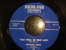 Richard Bros. Cajun Rockabilly 45 rpm  on Richland  