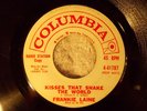 Kisses That Shake The World/Here She Comes Now by Frankie Laine (Columbia) Promo