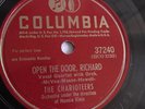The Charioteers - 78rpm single 10-inch – Columbia #37240 Open The Door Richard