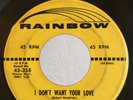 Doo Wop Soul R&B Rocker 45 The Marquis I Don't Want Your Love on Rainbow HEAR