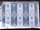 DURAN DURAN UNION OF THE SNAKE UNCUT RECORD LABEL TRANSPARENCY SHEET RARE VTG