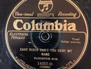 Columbia 14257D BARBECUE BOB Easy Rider Don't Deny My Name 1927  78rpm E- Blues