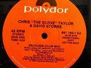 CHRIS The Glove TAYLOR & DAVID STORRS 12'' Reckless PROMO Single ICE T Electro