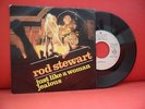 ROD STEWART Just Like a Woman 7/45 RARE 81' PORTUGAL UNIQUE SLEEVE Bob Dylan
