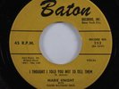 R&B Rocker 45 MARIE KNIGHT I Thought I Told You Not To Tell Them BATON VG+ HEAR