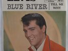 Rock & Roll 45 ELVIS PRESLEY Blue River RCA VG++ promo picture sleeve