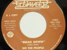WE THE PEOPLE Break Down DAVEL 45 soul funk original 1975 7” VG++ HEAR