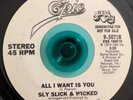 Rare Modern Soul Sly Slick & Wicked All I Want Is You Epic 50758 PROMO VG+ VG 45