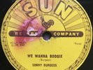 SONNY BURGESS Sun 247 We Wanna Boogie / Red Headed Woman RARE ROCKABILLY 78 VG