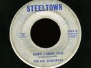 THE DEL CHONTAYS - Very Rare Northern Soul 45 Steeltown