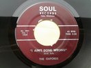 Rare The Oxfords  I Ain't Done Wrong 45 RPM  Soul Records  Garage Rock TULSA