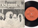 BLACK SABBATH 'Paranoid' 1972 Israeli 7