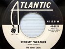 FOUR CASTS vg++ promo ATLANTIC 45 Stormy Weather / Workin At The Factory PC321