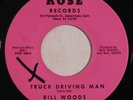 rockabilly country 45RPM BILL WOODS Truck Driving Man ROSE VG++ HEAR bakersfield