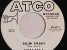 rocker 45 RPM BOBBY DARIN Splish Splash ATCO PROMO VG++ HEAR judy don't be moody