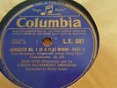 TCHAIKOVSKY CONCERTO NO 1 IN B FLAT MINOR EGON PETRI COLUMBIA LX681-684