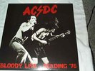 AC/DC Vinyl LP Bloody Live Reading 1976 COLOURED White Vinyl *MINT* Bon Scott