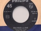 JOHNNY HALLYDAY - CHUCK BERRY MAYBELLINE   RARE GREEK 45  LOOKS VG - PLAYS VG++