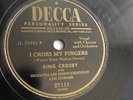 Bing Crosby - 78rpm single 10-inch – Decca #27111 La Vie En Rose
