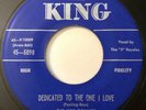 * 5 ROYALES Dedicated To The One I Love R&B DOO WOP JUMP BLUES King 45 Hear