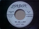 BILLY FURY  ONCE UPON A DREAM/I'M RUNNING AROUND LONDON PROMO