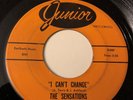 Northern Soul 45 YVONNE BAKER & SENSATIONS I Can't Change JUNIOR (J1038) 45
